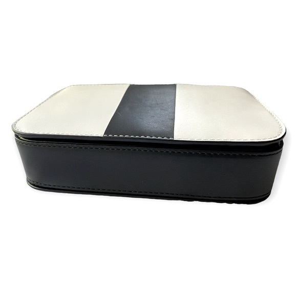 PRICE DROP!❤️Brand New Michael Kors Center Stripe Black and White Leather Bag - Picture 6 of 13